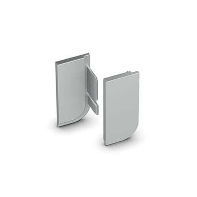 Hettich - Griffmuld.-Endkappenset, Canis l, 9210126, Anschlag links, Aluminium