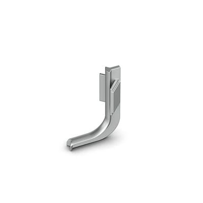 Hettich - Griffmulde-Innenecke, 90°, Canis l, 9210117, Aluminium silber