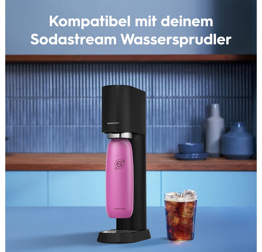 Sodastream Fizz&go Cool Thermoflasche 0,9 L Edelstahl Guava-farbe Bild 2