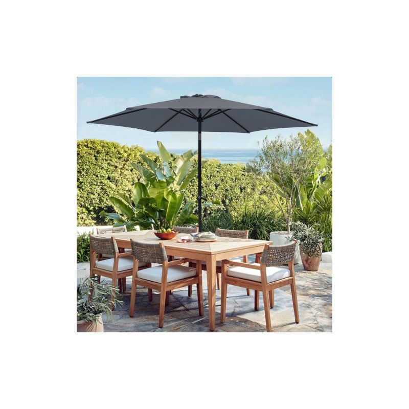 Taishengda - Faltbarer Sonnenschirm Mit 270 Cm Durchmesser, Praktischer Reiseschirm, Funktionaler Strandschirm Für Balkon, Garten, Strand Und Außenbereich