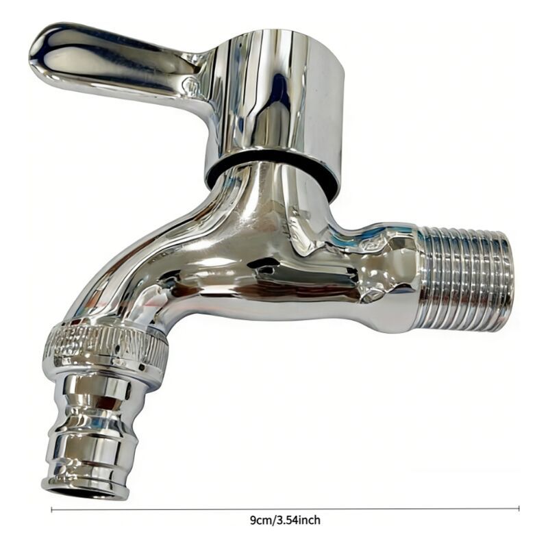 Taishengda - Gartenarmatur Aus Edelstahl 304, Adapter Für Außenwandarmaturen, Geeignet Für Gärten, Balkone, Mopps, Spülbecken Usw. (kupferdüse T010 Dn15)