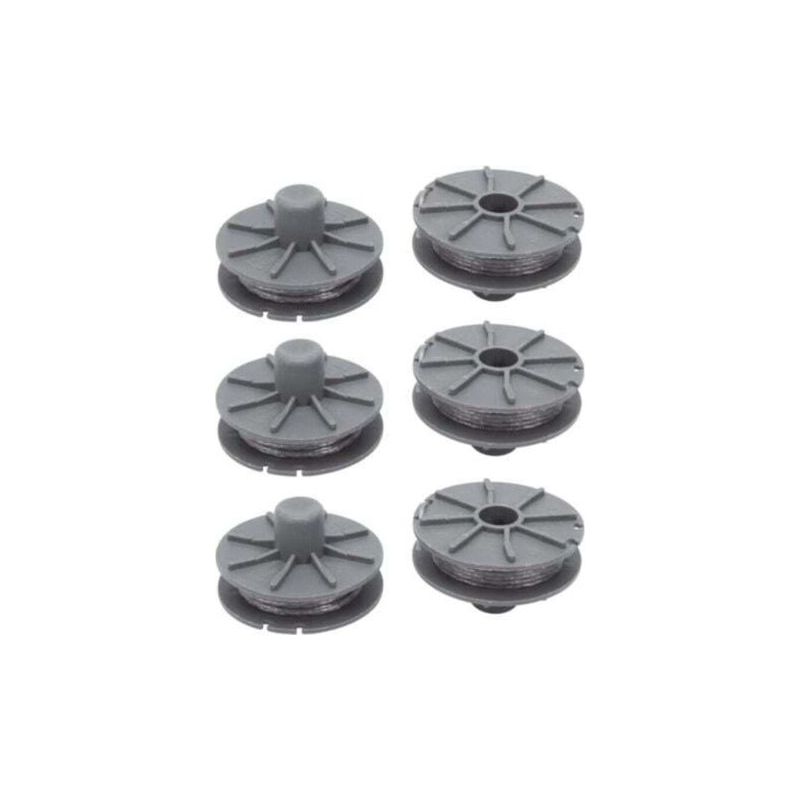Taishengda 5307-20 Ersatz-fadenspule (6-teilig) Für Gardena Rasentrimmer – Durchmesser: 1,6 Mm – 6,1 M – Für Die Modelle 9805, 9806, 9807, 9808, 9809, 9827, 8846, 8847, 8848, 9870, 9872, 9874