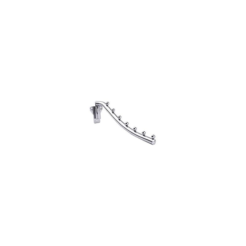 Taishengda Wandgarderobenhaken Mit 7 Haken – Moderner Minimalistischer Stil, Chrom-finish, 40 Cm