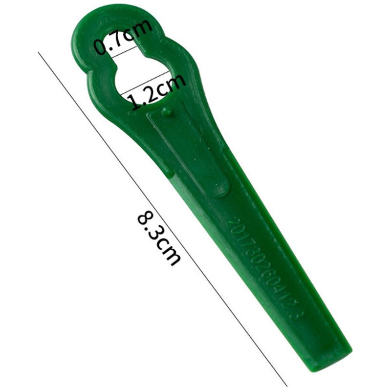Taishengda-100 Kunststoffmesser Für Akku-rasentrimmer Bg-ct 18 Li, Rg-ct 18/1 Li, Ge-ct 18 Li (grün, Große Löcher 12 Mm, Kleine Löcher 7 Mm)