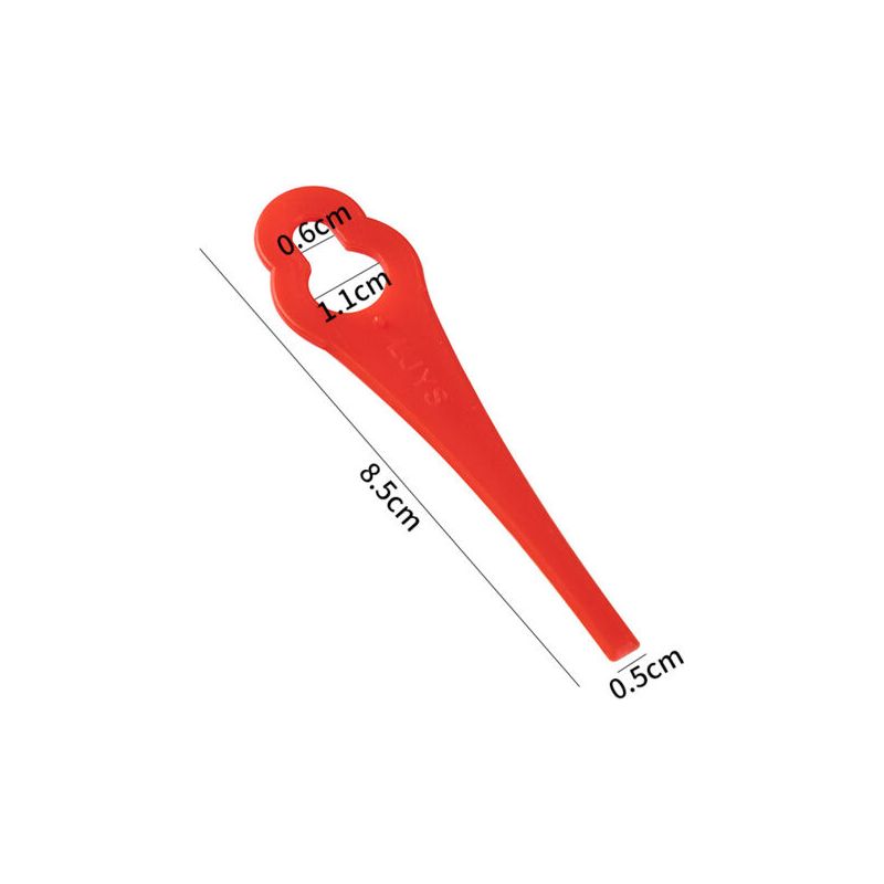 Taishengda-100 Kunststoffmesser Für Akku-rasentrimmer Bg-ct 18 Li, Rg-ct 18/1 Li, Ge-ct 18 Li (rot, Große Löcher 10 Mm, Kleine Löcher 5 Mm)