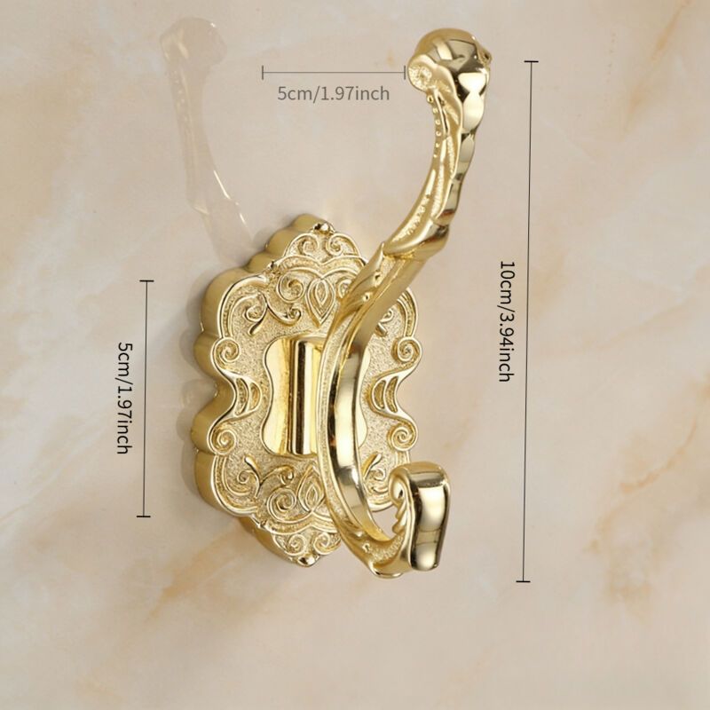 Taishengda – Set Aus Drei Vergoldeten Haken In Form Von Fasanenschwänzen Mit Antik-finish, Inklusive Befestigungsschrauben. Ideal Zum Aufhängen Von Handtüchern, Schlüsseln, Taschen, Hüten Und Bademänt