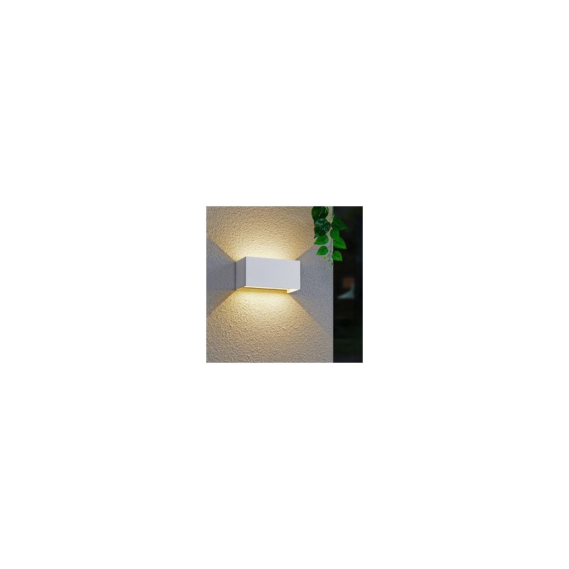 Taishengda - Wasserdichte 12-w-led-außenwandleuchte Mit Bewegungssensor, Zwei Lichtstrahlen Nach Oben Und Unten, Warmweißes Licht