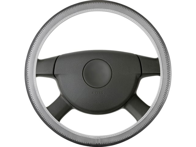 Walser - Lenkradhülle Soft Grip Styler schwarz-grau 1-teilig Lenkradhüllen