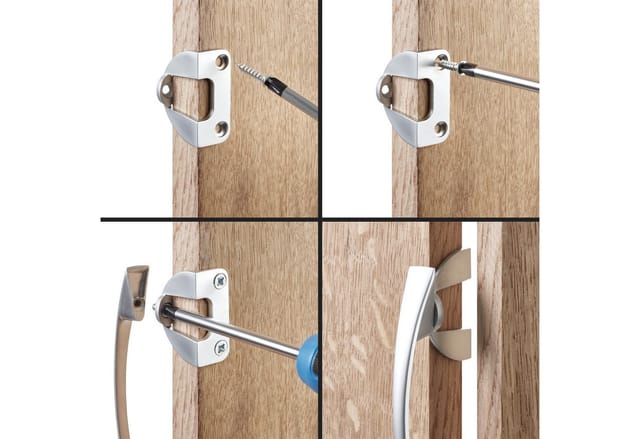 So-tech - sotech 2er Set Möbelgriffadapter (45 x 19,5 x 26 mm, max. Türdicke 20 mm) schnelle Montage, Griffadapter inkl. Montagematerial für