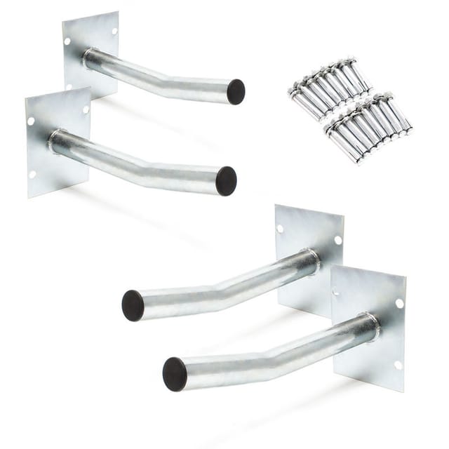 Wiltec - 4x Autoreifen Wandhalter – 350 x 130 x 170 mm – aus Stahl – max. Traglast 50 kg je Halter – Reifenhalter Reifen Wandhalterung Felgenbaum