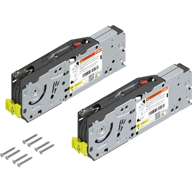 Aventos hf top Kraftspeicher 22F2800 Set otion - Klappenbeschlag für Oberschränke mit geteilter Front - Hochklappbeschlag mit Systemschrauben, Stahl