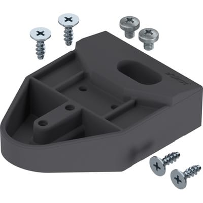 Revego duo Adapter-Set für E-Geräteabschaltung, tiefgrau - Blum