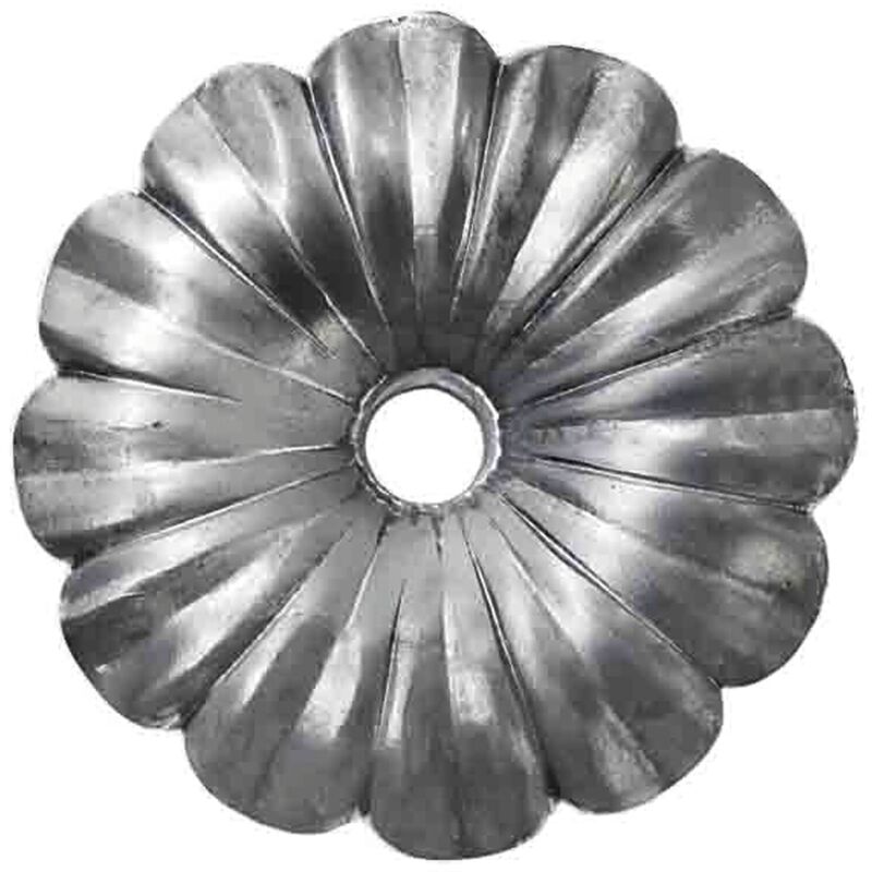 IAM DESIGN Geländerstab Rosette ø 95mm aus Schmiedeeisen - Zierelement für Treppengeländer, Schmiedeeisen