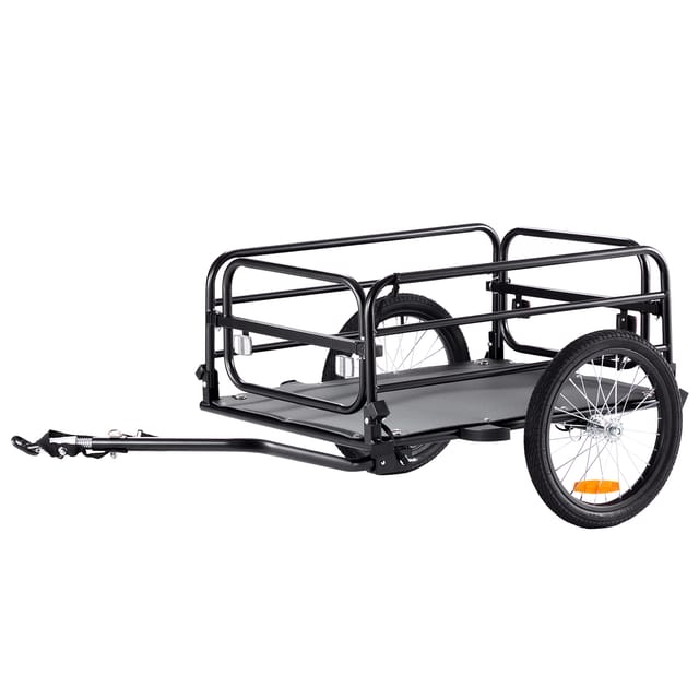 Mophorn - Vevor Fahrradanhänger, 72 Kg Tragkraft, Robuster Fahrradwagen, Kompakte Aufbewahrung Und Schnellverschluss Mit Universalkupplung, 40,6 Cm Räder, Passend Für 55,9–71,1 Cm Große Fahrradräder