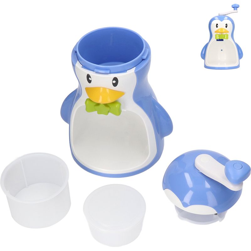 Eiscrusher - Abs-kunststoff, Design Mit Blauem Pinguin - Tragbares Küchenzubehör Für Den Heimgebrauch