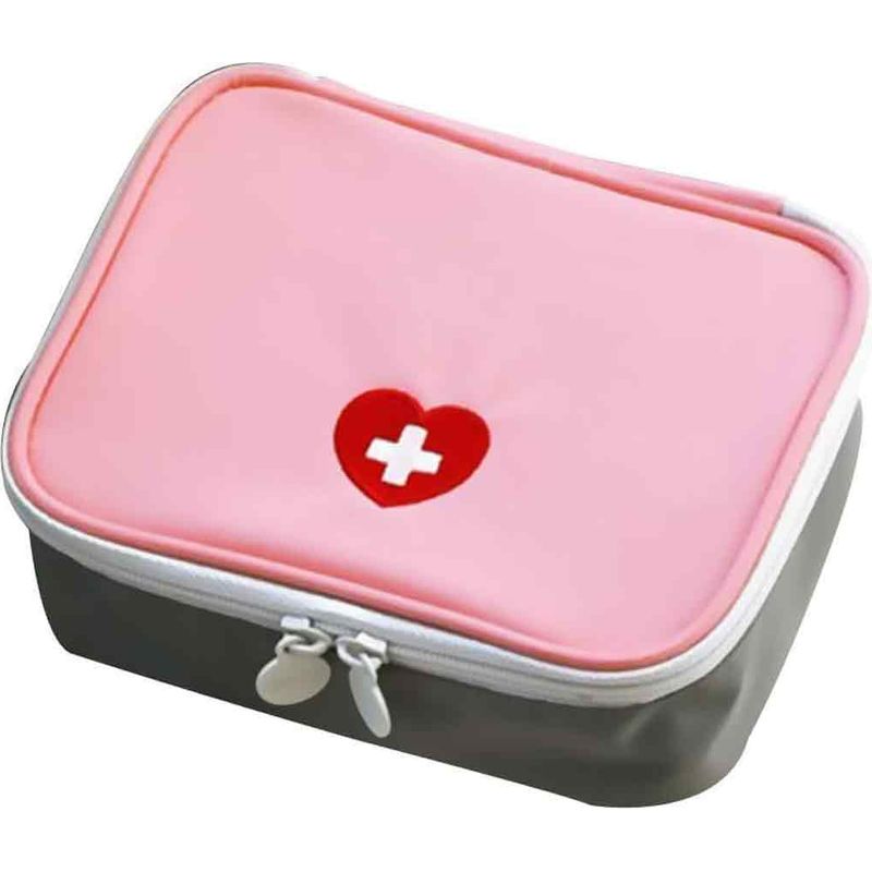 Multifunktionales, Tragbares Notfall-aufbewahrungsset Für Make-up Und Kosmetik (rosa)