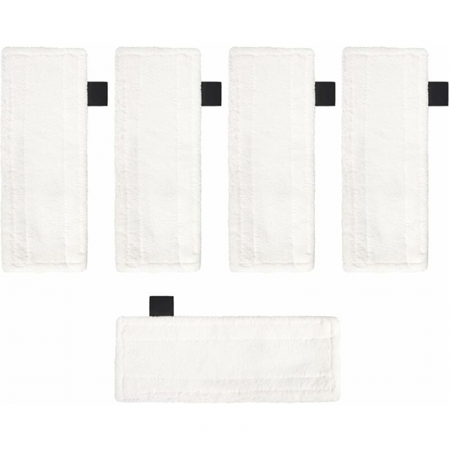 5 Mikrofaser-Bodenpads, kompatibel mit Dampfreinigern von Kärcher EasyFix SC2 SC3 SC4, Ersatz-Dampfwischpads, Reinigungszubehör