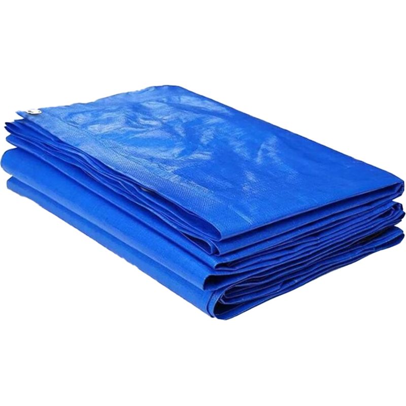 Rechteckige Poolabdeckung, Schutzhülle Für Röhrenpools, Blaue Luftpolsterfolie (300 X 201 Cm)