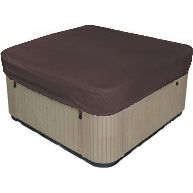 Quadratische, Wasserdichte Abdeckung Für Outdoor-whirlpools, Aus 190t Polyester, Staubdicht Und Uv-beständig, Mit Aufbewahrungstasche.