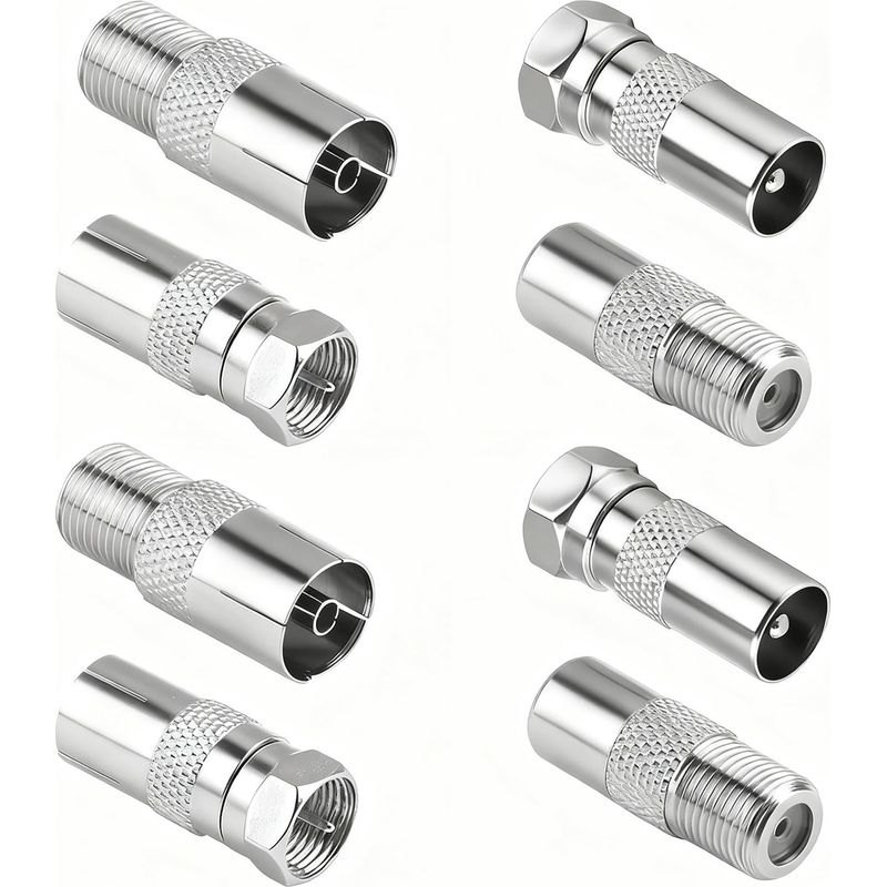 Adapter Von F-buchse Auf 9,5-mm-buchse (zoll) – Adapter Von F-buchse Auf 9,5-mm-stecker (f8)
