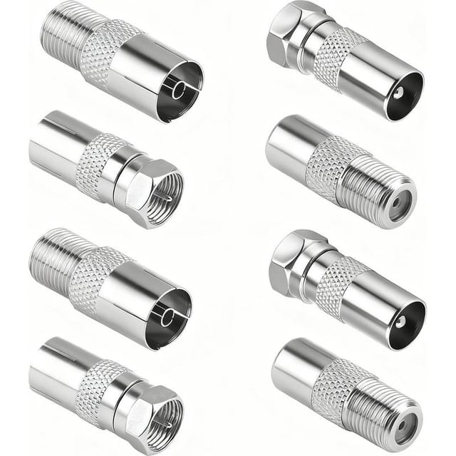 Adapter Von F-buchse Auf 9,5-mm-buchse (zoll) – Adapter Von F-buchse Auf 9,5-mm-stecker (f8)
