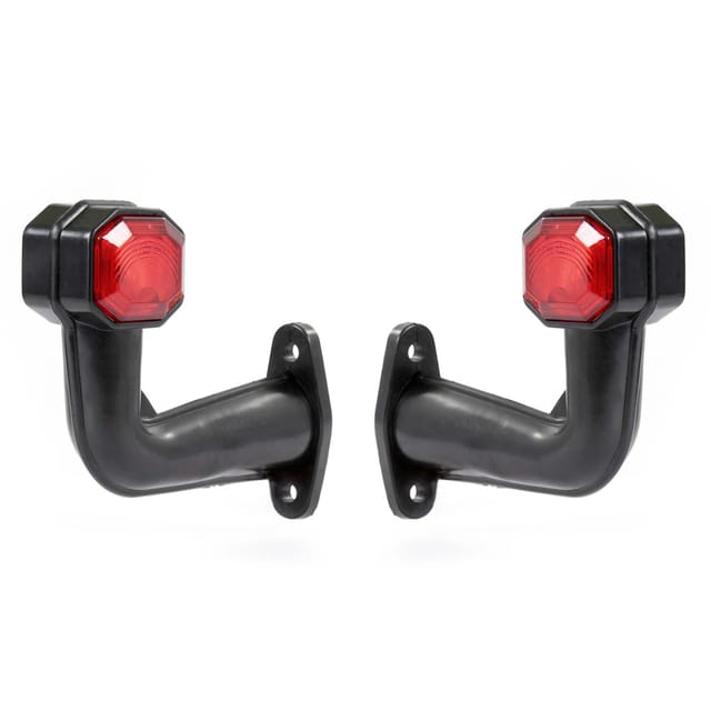 2x 6 led Seitenleuchte 12V Positionsleuchte für Anhänger Begrenzungsleuchte für lkw - Wiltec