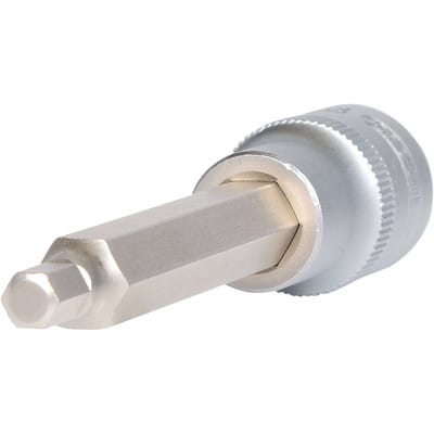 1/2' Bit-Stecknuss Innensechskant, lang, 6mm