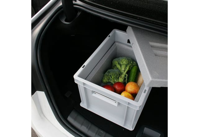 Thermobox Transportbox 9 l grau Isolierbox Kühlbox Warmhaltebox Styroporbox