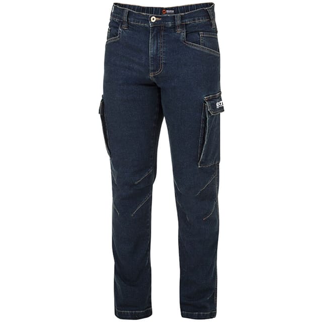 Dallas Stretch-Arbeitsjeans mit mehreren Taschen - m - Sparco