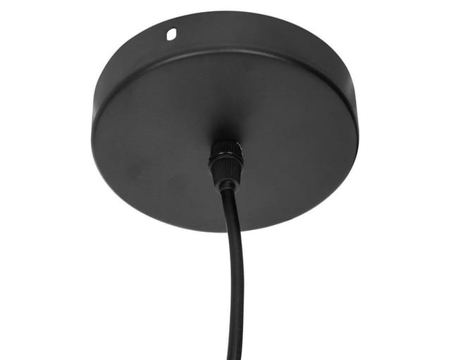 Hängelampe mit Metall- und Papierschirm, ø 30 cm, beige