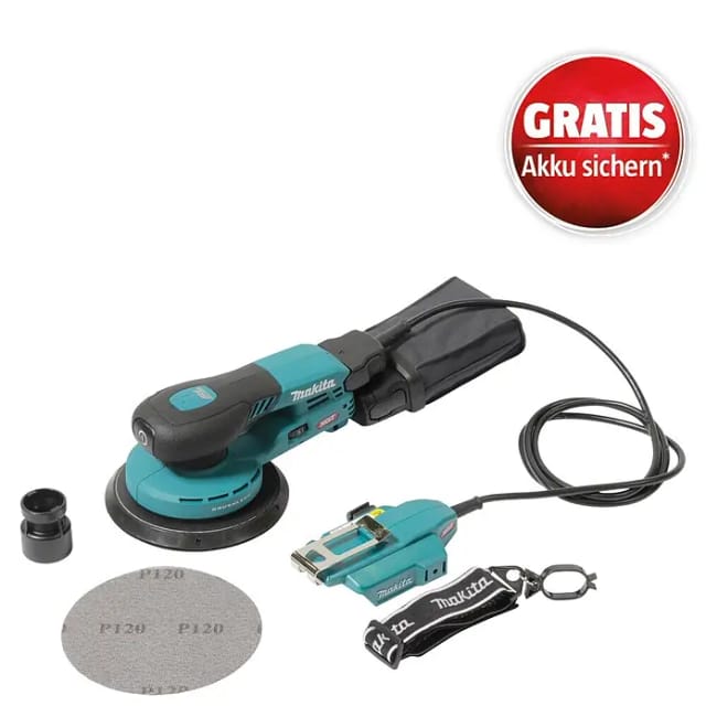 Akku Exzenterschleifer Makita BO002CGZ 40V max. / 150 mm ø ohne Akku, ohne Ladegerät