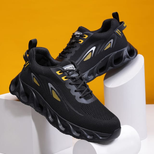 Atmungsaktive Sicherheits-Sneaker, Arbeitsstiefel für Herren und Damen, Schuhe mit Stahlkappe, Outdoor-Sportarten-39..DEBUNS