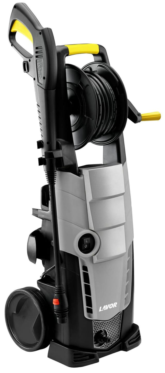 LAVOR Reiniger de Hochdruck GALAXY 160 GL mit Schlauchtrommel de Schlauch, zwei Bürsten und max. Druck de 160 bar, Durchfluss de 510 l/h max., 2500 W