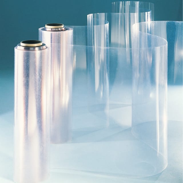 PVC Folie Rolle - Leicht Bläulich Transparent, 0,8 mm Dick, 1 m Breit, 3 m Lang