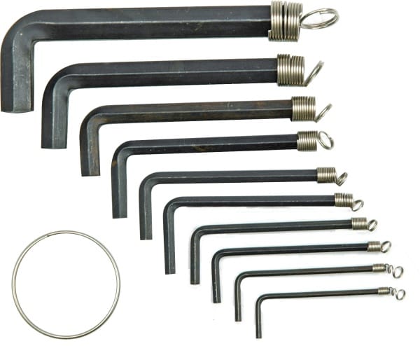 Toya - Sechskantschlüssel 1,5-10 mm /Sechskant/ Satz mit 10 Stück 56390 vorel