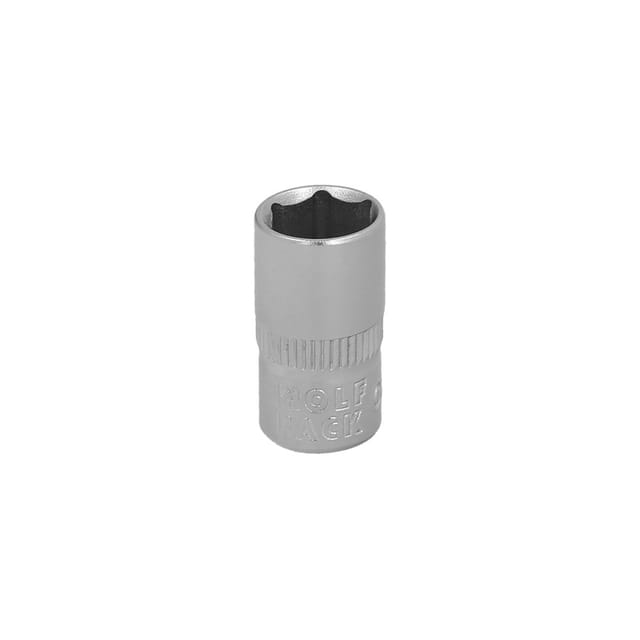 1/4' Sechskant-Steckschlüssel 7 mm. 6-seitiges Profil. Chrom-Vanadium-Stahl, runde Kanten