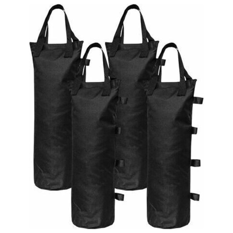 4-teiliges Sandgewichtset, Beingewichte Für Pop-up-zelt, Sonnenschutz, Fußsack, Schwarz