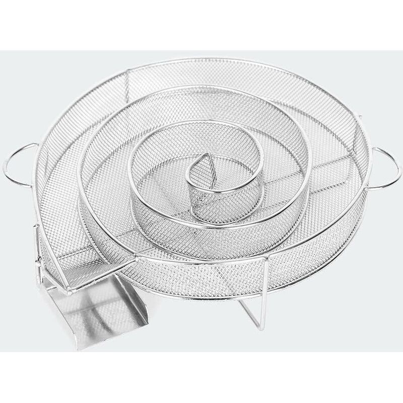 Kaltrauchgenerator Für Räucheröfen, Fleisch- Und Fischgrills, 25 X 18 X 4 Cm, Silber