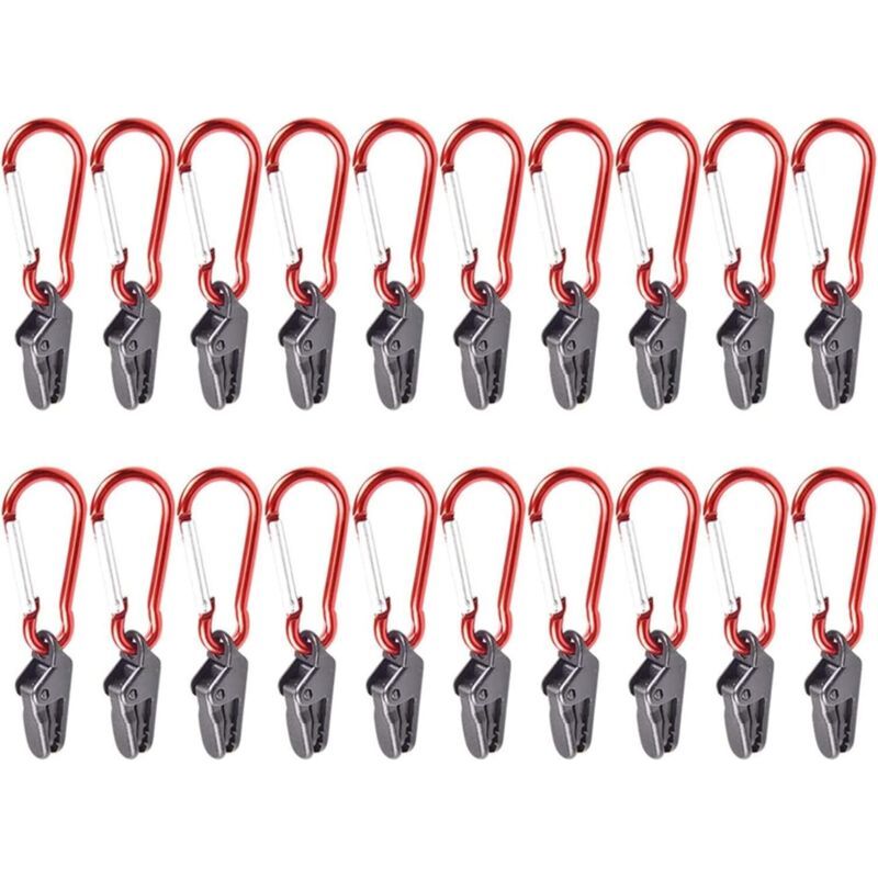 Markisenclips, 20 Markisenclips, Handschuhhalter Mit Kunststoffclip, Markisenclip, Windfester Zeltclip, Schnellverschlussclip