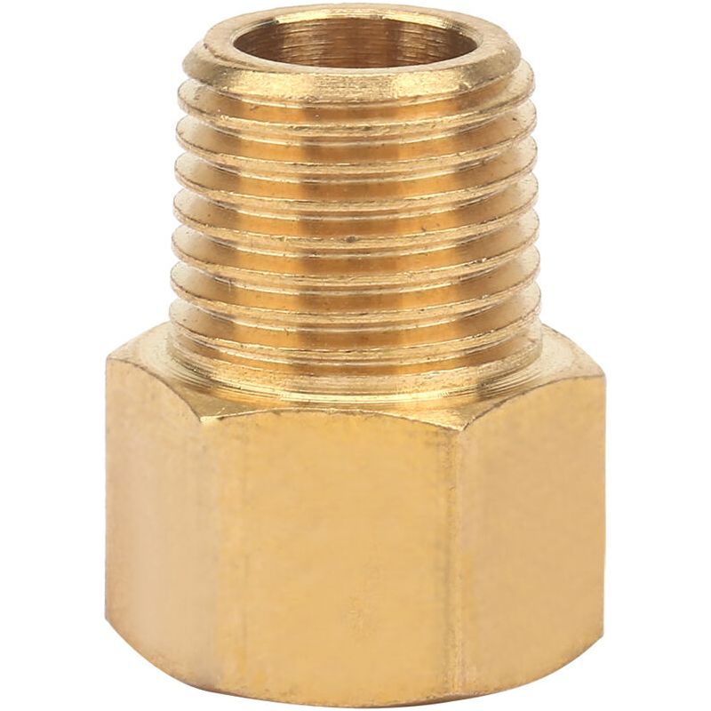 Jeffergarden Messing-schlauchanschlussadapter Für Manometer 1/4" Bspt-außengewinde Auf 1/4" Npt-innengewinde