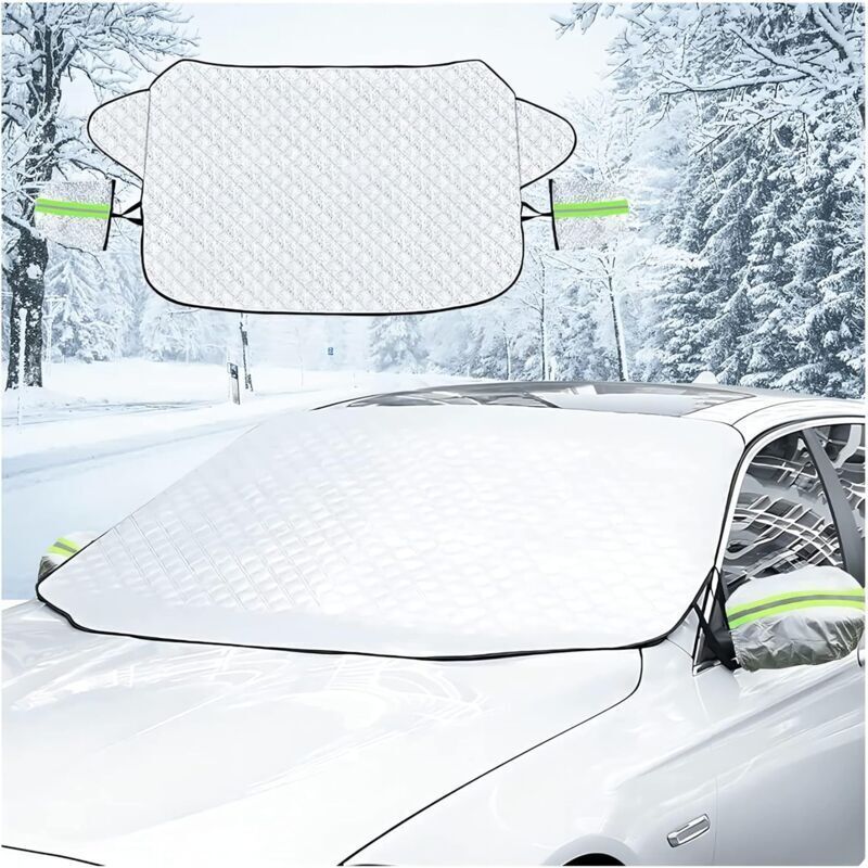 Windschutzscheibenabdeckung, Auto-windschutzscheibenabdeckung, Magnetische Befestigung, Abnehmbare, Faltbare Autoabdeckung Gegen Schnee, Eis, Frost, Staub Und Sonne