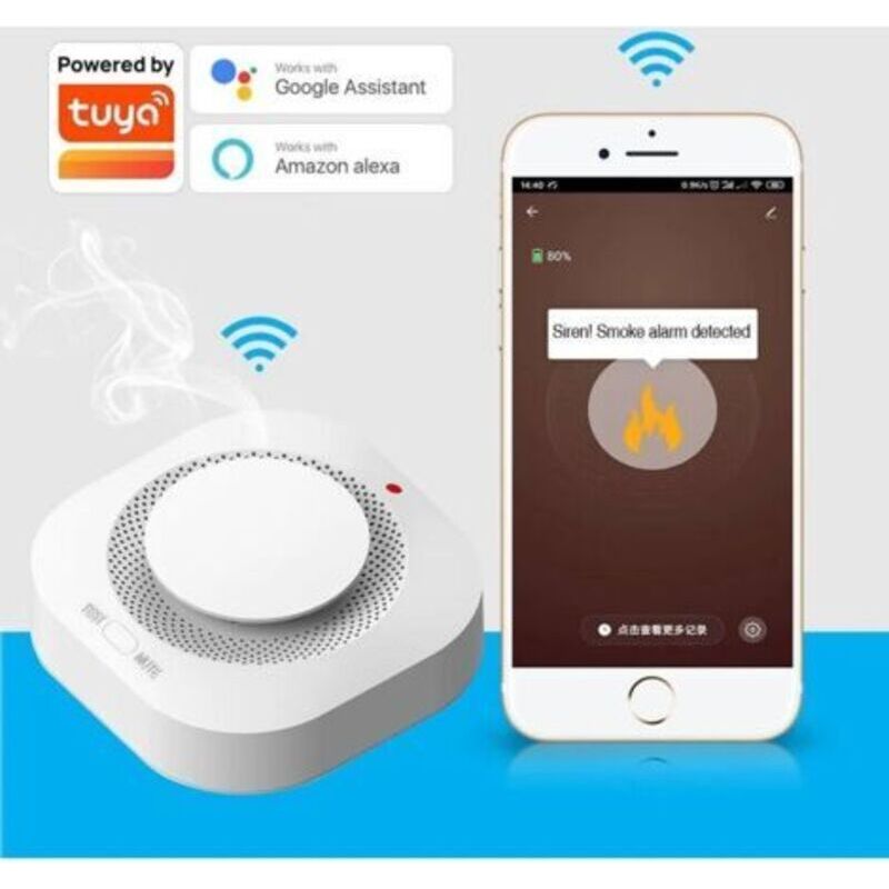 Tuya Smart Wifi Rauchmelder Für Den Heimgebrauch - Tuya Feueralarm