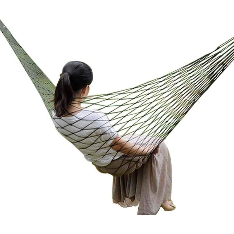 Netzhängematte, Outdoor-nylon-netzhängematte, Bequeme Hängematte Zum Campen, Tragende Konstruktion, Netzhängematte Für Outdoor-camping