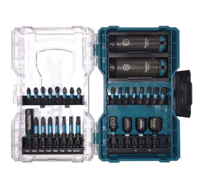 E-22903 Bit und Schlagnuss Set 1/4' / 3/8' 30 tlg. impact black Bits / Schlagnüsse / Steckschlüssel - Makita