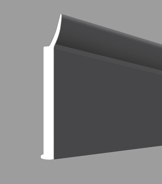 Flachprofil mit Dichtlippe 220 x 5 x 0,3 cm titan