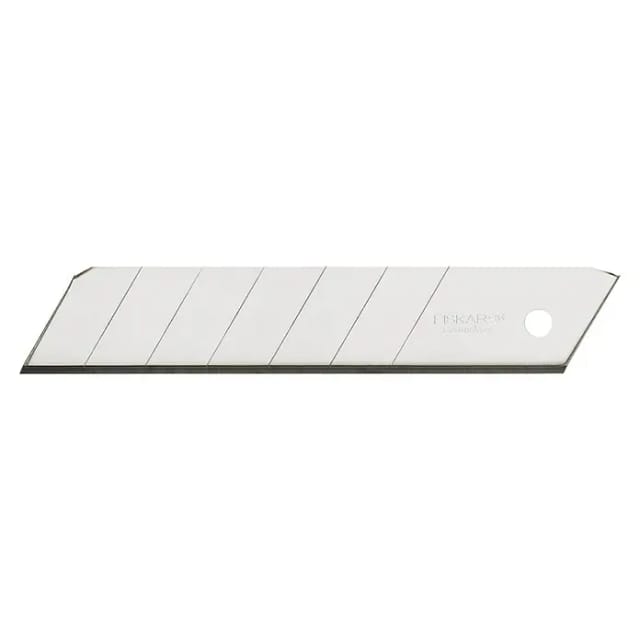 CarbonMax 5 Stück Cuttermesserklingen 18mm bis zu 24x länger scharf, 1027232 - Fiskars