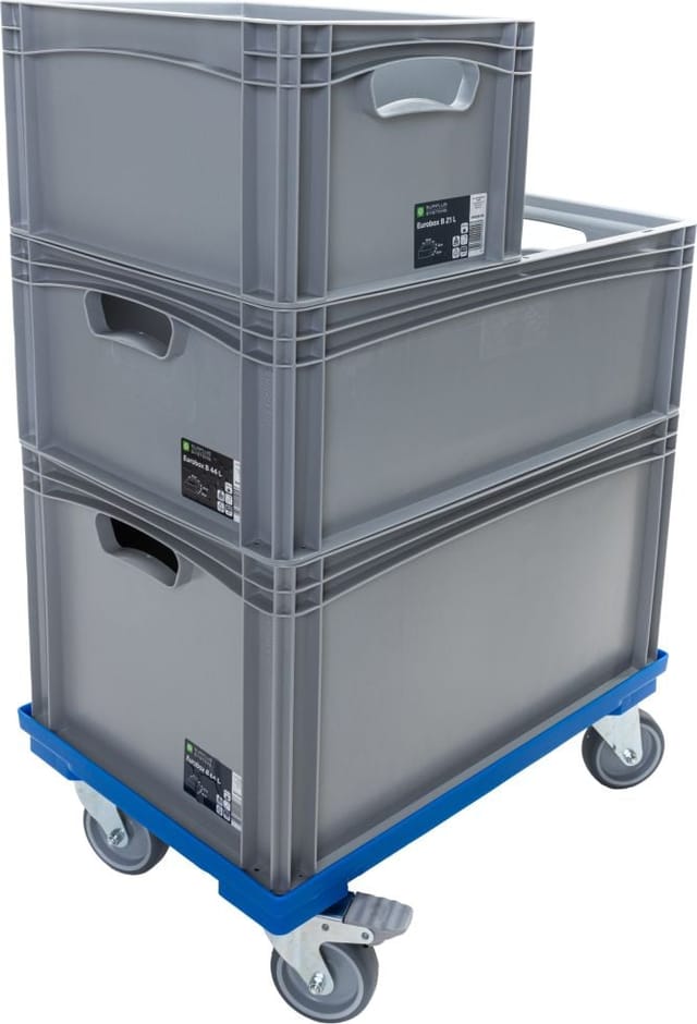Surplus Eurobox B 60 x 40 x 12 cm Lagerkiste Transportbox Kunststoffbox Lagerbox