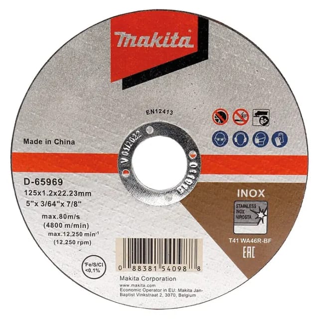 Trennscheibe 125x1,2mm inox - Makita