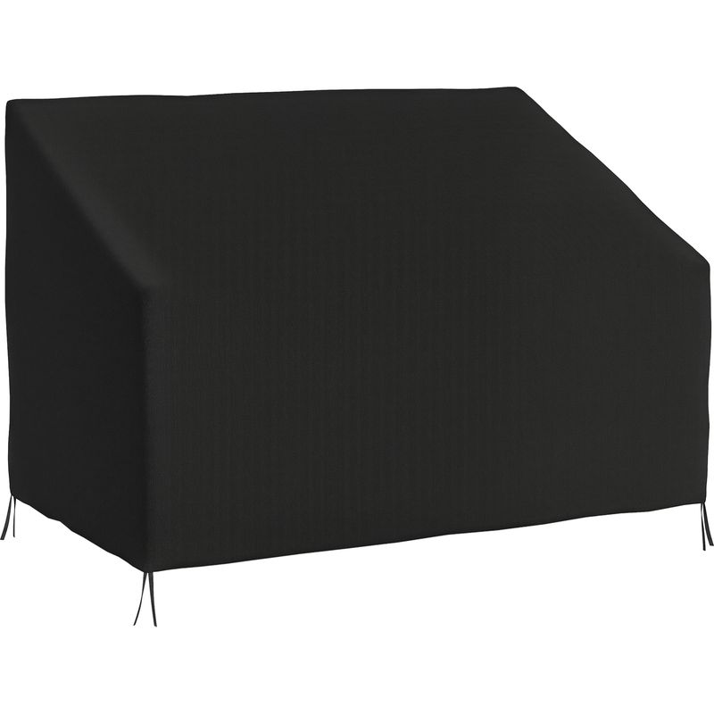 Wasserdichte Schutzhülle Für Gartensofas Und Gartenbänke, 600d Oxford-gewebe, 140 X 84 X 56/94 Cm, Schwarz