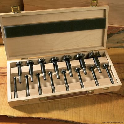 FP - Famag Forstnerbohrer Satz WS-Bormax 2.0 15-teilig, Holzbohrer mit Zentrierspitze
